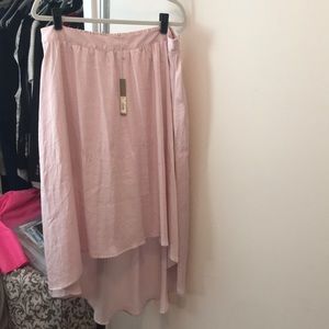 Lauren Conrad ballerina pink hi-low skirt